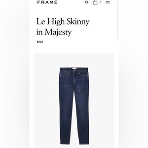 Frame Denim le high skinny crop